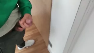Masturb His Huge and Juicy Cock in Front of the Mirror