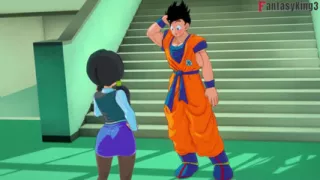 Android 18 dances for Gohan at the university - Dragon Ball Zex Series