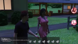 Helping the hotties #4 - Johanne woke up tied to a tree and so...ave him a blow job...Belle and Stacy played with each other.