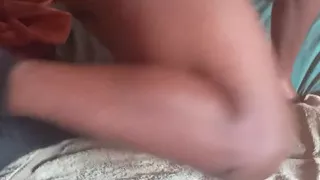Naughty crossdresser masturbation in bed with big cumshot