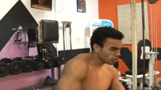 In the gym fuck me till I cum hard