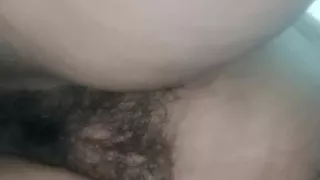 Girlfriend fuck at home accidental creampie inside