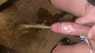 My Mate Holds My Big Really Hard Pissing Dick With Full Bladder