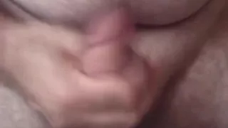 Handsome Mature Chubby with Big Fat Cock Masturbating with His Very Hard Cock Until He Cums a Lot
