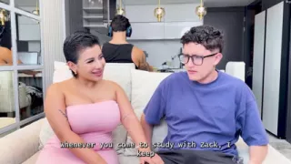 I Fuck My Best Friend's Big Ass Stepmom While He Plays Video Games - Naty Slim