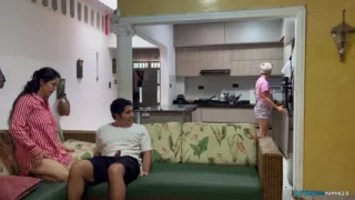 I had sex in front of my wife with her friend! She didn't even notice!