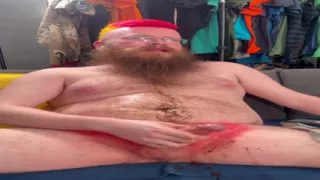 Stroking my cock and spitting some dipspit on it and cumming big