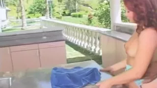 Interracial fuck with a black guy fucking redhead with a big ass