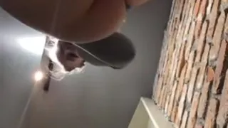 Extreme Squirting. Sitting on Cam and Fingering Anal