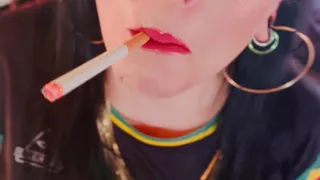 British Mom Tina Snua Double Pumping A Cigarette - Smoking Smoker Smokes OMI OME Drifting