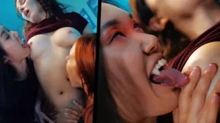Monstergirl Lesbian Porn - Vampire Girls Threesome