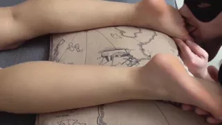 Foot orgy in the slave hierarchy