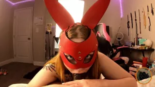 Bondage blond bunny gets fucked hard by bbc