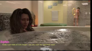 Dylan wanted to shower where Sophia bathed went to common shower he got a big dick