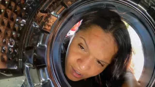 I Got Stuck in the Washing Machine My Black Dick Stepson Took Advantage and Fucked Me