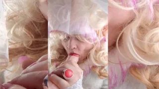 Transbride Cumcovered in Bridalchamber