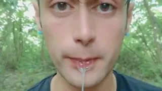 Two Times Cum Spitting by Random Guys - Huge Thick Loads Leaking