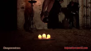 A Witch Is Dangling Over Small Flames