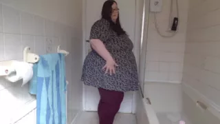 Ssbbw shower strip tease lets get naked