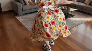 big butt in the dress