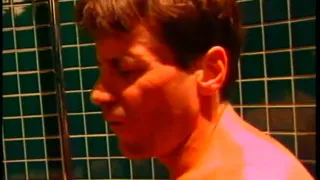 Horny babe likes it when her tight holes are double penetrated by two huge cock