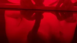 BBW MILF Deepthroats Dildo Messy POV