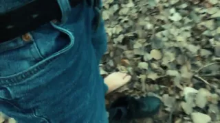 Twink Barefoot Jerking in the Park - Cumshot on Shoe and Foot