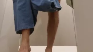 Natural body trying on clothes in famous store!