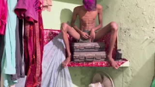 Indian Man Masturbation Scene - Color Face Look