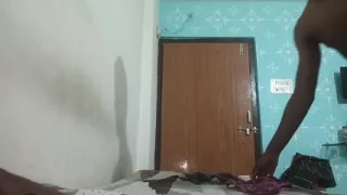 Desi Boy Wears Bra & Panty Solo Crossdressing Jerk Off