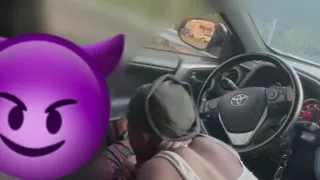 Cars Pass by While She Suck My Dick