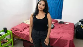 Hot Desi Girlfriend Fucked in Doggy Style Blowjob