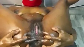 Smoking Session Gets Ebony Queen Horny