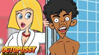 Sex-hungry Stepmom Joins Her Stepson in the Shower. Cartoon