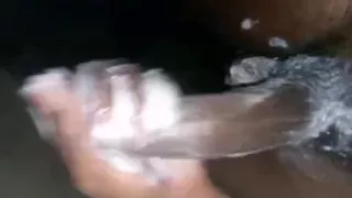Hot sex masturbation video with soap.