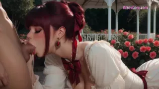 Secret Garden Affair: Intimate Sex With Big Tits Blonde Naughty Neighbor (AI)