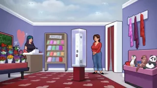 Summertime saga: stepmom kisses her stepson in the common room ep 40