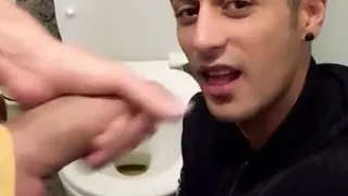 Someone Came, but at the Second Time He Finally Swallows Public Toilet