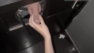 Giving Blowjob to Stranger at Gloryhole Today in Front of the Tame Cuckold