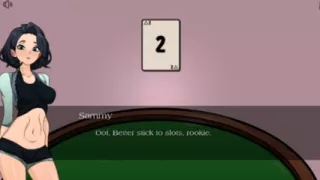 Naked asshole with good body in casino