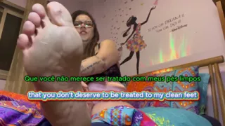 Feet Humiliation by Brazilian BBW Goddess