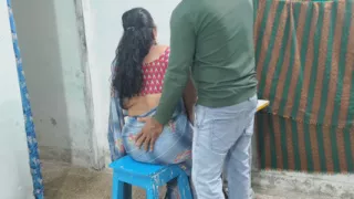 My Mother-in-law, a Tailor, Was Sewing Clothes, so I Had Sex with Her as if to Help Her.