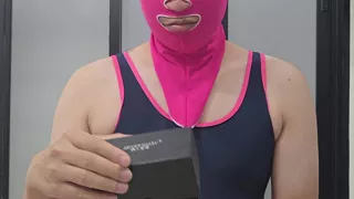 Sissy Kanisa Unbox Her New Toy. Rose Mouth Plug Dildo
