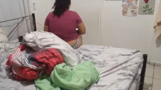 Stepmother Does Cleaning in Panties