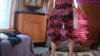 Daphne Dancing Silly in the Sunlight by the Windows