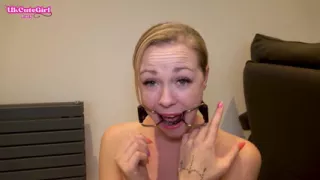 Drool Slut: Soaked in Spit with Gags and Pegs