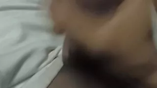 Horny men made his dick to come.