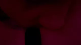 Real Couple Intimate Moment Under Red Lights