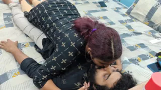 Girl kissing boy and seduce boy with hot romance