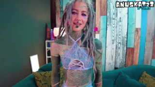 Alt Tattoo Babe Takes a Real Cock Creampie Right After Talking Dirty